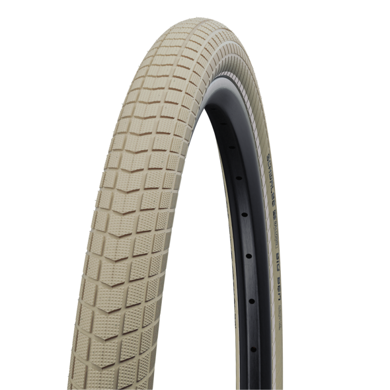 Pneus de vélo Schwalbe Big Ben HS439 K-Guard SBC Creme-Reflex 50-622