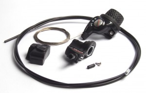 [ECOX002051] Dérailleur Shimano Manette + cable + gaine + mécanisme Nexus 3