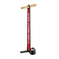 [ECOX007750] Pompe à vélo lezyne Steel Floor drive Rouge