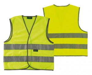 [ECOX008412] Wowow Gilet de sécurité jaune + Bandes réfléchissantes T.M