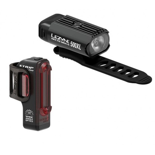 [ECOX132099] Éclairage vélo Lezyne LED Hecto Drive XL Avant + Strip Arrière