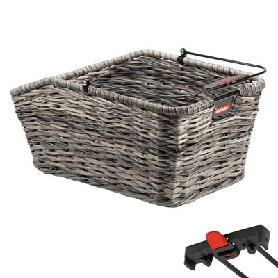 [ECOX160201] Paniers pour vélo Panier arrière KLICKfix Structura GT . pour fixation Racktime .avec anse confortable .poids : env. 2100g.Panier robuste, avec des bandes de plastique résistant aux intempéries qui ne perdent pas de couleur.